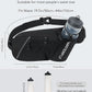 WATERFLY Fanny Pack Waist Bag: Hiking Water Bottle Holder with Strap Waist Pack for Women Men Hydration Hip Packs for Running Walking Traveling-Black