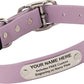 Biothane Custom Dog Collar – Waterproof, Stink-Proof Personalized Collar with Name & Phone Number – Durable, Many Sizes and Colors – Assembled in USA (Lilac Purple)
