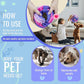 Pet Snuffle Ball, Puzzle Sniffing Interactive Dog Ball for Blind Dogs Training Stress Relief Dog Enrichment Toys Treat Machine Washable (Pink and Purple, 10cm)