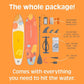 Retrospec Weekender Inflatable Stand Up Paddle Board Includes Paddle, Pump, and Accessories 10’6” Lightweight iSUP, Puncture Resistant Inflatable Paddle Board for Adults