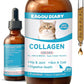 Collagen for Cats - Hip and Joint Supplement, Digestive & Immunity Support, Skin & Coat Health, Liquid Collagen for Cats with MSM, Glucosamine, Coconut Oil, Vitamin E, Roast Chicken Flavored, 60ml