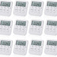 Weewooday 12 Pcs Digital Kitchen Timer - Count Up/Down Large Digits Egg Timer with Loud Alarm for Teacher, Kids, Cooking, Baking, Sports, Office (Cute Style)