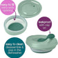 b.box Fill + Feed (Sage) | Reusable Baby Food Pouch | For Babies & Toddlers 4m+ | Silicone/Nylon Pouch, BPA-Free Lid | Dishwasher & Microwave Safe | 110mL (3.7oz, ½ Cup) Capacity