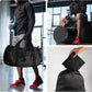 pack all Lightweight Travel Duffel Bag, Water-Resistant Sports Gym Bag, 32L Foldable Weekender Bag for Fitness, Hiking and Camping (Black)