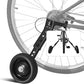 Adjustable Bicycle Training Wheels for Adults, Fit 24" to 28" Bikes, Steel Construction, Black, 1 Pair - Safe and Stable Learning Training Wheels