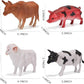12 Pack Large Farm Animals Toys for Kids 3-5 Year Old Toddlers 1-3 Realistic Plastic Farm Animal Figures Playset Animal Poultry for Learning