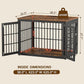 38 Inch Heavy Duty Dog Crate Furniture for Large and Medium Dogs, Decorative Pet House End Table, Wooden Cage Kennel Furniture Indoor, Rustic Brown