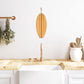 Totally Bamboo Lil' Surfer Surfboard Shaped Bamboo Serving and Cutting Board, 14-1/2" x 6