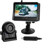 Magnetic Wireless Trailer Backup Camera System, 4.3inch TFT LCD Monitor & IP68 Waterproof Rechargeable Rear View Camera, Easy to use for Trucks/Campers/SUV/Cars(MS-348)