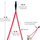 PetBonus Two Point Control Dog Leash, Works with No Pull Harnesses, No Tangle Dog Training Leashes, No Pull Padded and Reflective Walking Lead,Converts to Single Leash for Medium Large Dogs (Red)