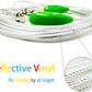 Petest 15ft Reflective Tie-Out Cable for Small Dogs Up to 35 Pounds