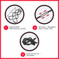 Walk at Home Workout Bands 7 Ring Adjustable Resistance Bands for Working Out Home Workout Walking Exercise Workout Bands Fitness Program Exercise Bands Stretch Bands for Recovery