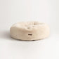 UnHide Floof Pet Bed - Medium (28" x 10") - Extra Soft Dog Bed - Removable Faux Fur Cover - Machine Washable - Helps Ease Pet Anxiety & Provides The Perfect Sleep - Beige Bear