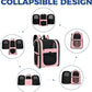 Apollo Walker Dog & Cat Carrier Backpack for 4-15lb Pets - Ventilated Safe Design with Padded Back Support, Breathable Mesh Pet Backpack for Hiking, Travel, Outdoor (Pink)
