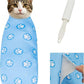 Supet Cat Wrap for Cutting Nails, Self-Adhesive Cat Grooming Wrap, Anti-Scratch Cat Wrap for Grooming, Ideal for Medicine, Nail Clipping, Teeth Brushing, Ear Cleaning