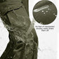 FREE SOLDIER Men's Outdoor Softshell Fleece Lined Cargo Pants Snow Ski Hiking Pants with Belt