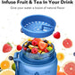 32oz Motivational Water Bottles with Time Marker & Fruit Strainer, Transparent Gradient Color Water Bottle with Times to Drink, Leakproof & BPA Free, Reusable Bottle with Strap (No Straw)