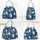 FlowFly Insulated Lunch Cooler Bag - Tote Bag Organizer for Women/Men, Owl