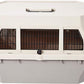 Amazon Basics Hard-Sided Dog and Cat Kennel Single-Door Travel Pet Carrier with Metal Wire Ventilation, 23.6"L x 15.7"W x 13.0"H, Beige