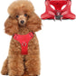 Dog Harness Step in Dog Vest Harness, Reflective Adjustable Puppy No Pull Harness Breathable Soft for Small and Medium Dogs Cats, Red, XS