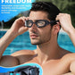 Swim Goggles, Unisex Adult Swimming Goggles Anti Fog Anti UV No Leakage Wide View for Men Women Youth