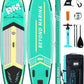 BM Paddle Board Inflatable Stand Up Paddle Board, SUP Paddleboard for Adult, Premium Accessories | Non-Slip EVA Deck & Foam Handles, Camera Mount, Double Action Pump, 85L Travel Backpack