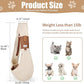 Dog Sling Carrier for Small Dogs - Front Dog Carrier with Adjustable Strap - Hands Free Pet Papoose Bag for Chest - Suitable for Puppy, Small Dogs, and Cats for Outdoor Travel,15 lbs