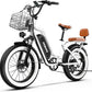 1500W Electric Bike for Adults,48V 20/60Ah Removable Battery Max Range 80Miles & 30MPH Electric Bicycle,20''×4" Fat Tire Ebike,Adult Electric Bicycles for Commute Beach Snow,E-Bike UL Certified