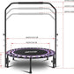Newan 40" Silent Mini Trampoline with Adjustable Handle Bar Fitness Trampoline Bungee Rebounder Jumping Cardio Trainer Workout for Adults - Max Limit 330 lbs