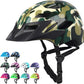 Kids Bike Helmet,Bavilk Kids Boys Girls Bike Helmets with LED Light Detachable Visor Children Youth Teen Multi-Sport for Skating Cycling Scooter Skateboard Adjustable & Lightweight 19.7"-22.4"