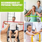 Resistance Bands, Exercise Bands, Physical Therapy Bands for Strength Training, Yoga, Pilates, Stretch Elastic Band with Different Strengths, Workout Bands for Home Gym