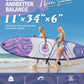 11'Stand Up Paddle Boards Surf Control with Premium SUP Board Accessories Backpack & Removable Fins, 34" Wide Inflatable Paddle Boards of All Skill Levels