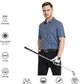 Men's Golf Polo Shirts Short Sleeve Striped Performance Moisture Wicking Dry Fit Golf Shirts for Men