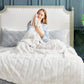 Cozy Bliss Faux Fur Throw Blanket for Couch, Cozy Soft Plush Thick Winter Blanket for Sofa Bedroom Living Room, 50 * 60 Inches Beige