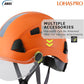 LOHASPRO Hard Hats Construction Safety Helmet with Visor ANSI Z89.1 Approved OSHA Hardhat, Vented Men Work Hard Hat with Chin Strap Tree Climbing Arborist Helmet (P4 Orange+Clear Visor)