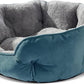 Asvin Small Dog Bed for Small Dogs, Cat Beds for Indoor Cats, Pet Bed for Puppy and Kitty, Extra Soft & Machine Washable with Anti-Slip & Water-Resistant Oxford Bottom, Teal, 20 inches