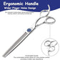 7.5'' Dog Grooming Scissors CNC 440C Blades Sharp and Durable Polished Thinning Dog Shears with Blue Diamond Adustable Screws Easy to Use for Groomer and Home User