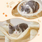 Taoqimiao Cat Tree, 66.2-Inch Cat Tower for Indoor Cats, Plush Multi-Level Cat Condo with 7 Scratching Posts, 2 Perches, 2 Caves, Hammock, 2 Pompoms, Beige MS013M