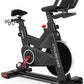 Exercise Bike, Stationary Bike for Home Cardio with Comfortable Seat Cushion, Adjustable Seat Handle, iPad Holder & 350 lbs Weight Capacity