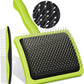 Pecute Slicker Brush for Dogs Cats with Air-Cushion and Soft Pins, Dog Brush for Shedding Massaging Grooming, Lightweight Cat Brush with Pet Comb, Gently Removes Loose Fur Undercoat