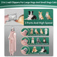 2 in 1 Cat Nail Clippers & Dog Nail Clippers Trimmers for Large Medium Small Dogs Cats Claw Trimmer Quick Sensor and Safety Guard USB Rechargeable with 2 LED Lights Dogs Nail Trimmer