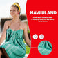 HAVLULAND Turkish Beach Towels Oversized -100% Turkish Cotton Super Soft Lightweight - Absorbent and Quick Drying Bath Towel - Sand Free Beach Towel - Turkish Towels for Adults (Grey, 12 Pack)