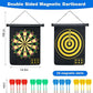 Magnetic Dart Board with 24pcs Darts,Indoor Outdoor Dart Game for Kids and Adults，2in1 Rollup Safe Dart Flights Toys Set for 3-12 Year Old Boys Girls Christmas Birthday Gifts