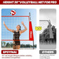 12FT/20FT Portable Volleyball Net Volleyball Net for Backyard Freestanding Volleyball Practice Net Outdoor Indoor Volleyball Training Set with Adjustable Height Carry Bag and Volleyball
