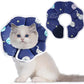 Sadnyy Cat Cone Collar Soft Adjustable Waterproof Protection to Stop Licking After Surgery Starry Sky Blue Comfortable Lightweight Collar for Pet Animal Kitten Dogs Rabbits Not Block Vision(Small)