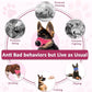 LUCKYPAW Dog Muzzle, Soft Muzzles for Large Medium Small Dogs to Prevent Biting Chewing with Ring and Adjustable Strap for Vet Visit Training (Hot Pink, M)