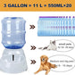 Automatic Dog Water Dispenser, 3 Gallon| 11L Gravity Automatic Pet Water Dispenser Station, Pet Waterer for Dogs and Cats, Large Capacity Water Feeder