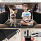 SHARLOVY Back Seat Extender for Dogs, Heavy Duty Dog Car Seat Cover for Back Seat and Aggressive Chewer, Large Hard Bottom Seat Cover for Dogs, Dog Hammock for Car, Travel Pet Bed for Car, SUV, Truck