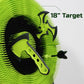 Leeray 3-in-1 bristle axe target board game - throwing target game set with throwing axes, lawn darts, and ninja throwing stars - axe throwing game for backyard outdoor games for kids and adults