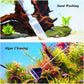 Gravel Vacuum for Aquarium with Fish Tank Cleaning Kit, Aquarium Siphon Sand Cleaner Suitable for Various Tank Sizes (Grey)